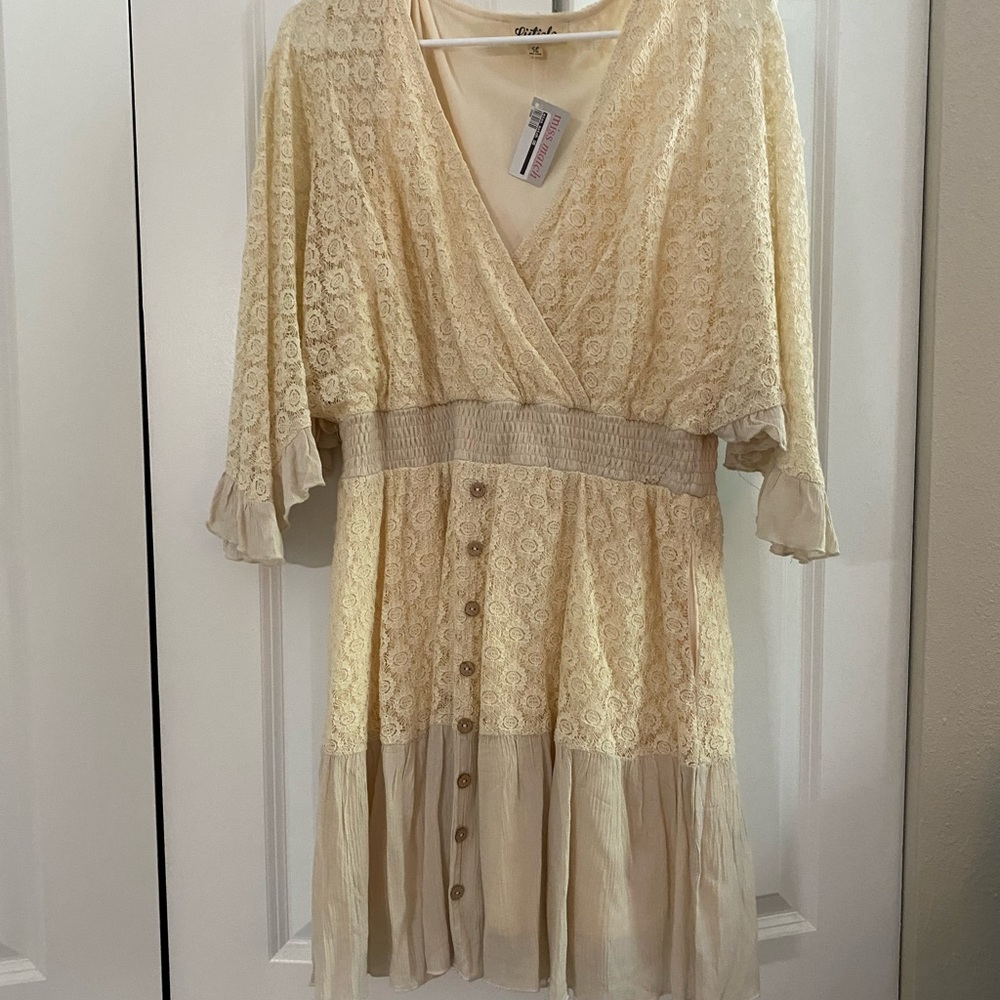 MissMatch flowy waist tie dress